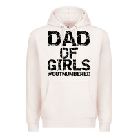 Pale Pink dad of girls Premium Hoodie - artisFamous
