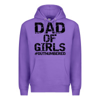 Purple dad of girls Premium Hoodie - artisFamous