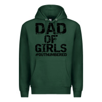 Sports Green dad of girls Premium Hoodie - artisFamous