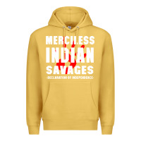 Antique Gold merciless indian savages Premium Hoodie - artisFamous