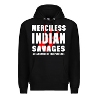 Black merciless indian savages Premium Hoodie - artisFamous