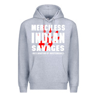Heather Grey merciless indian savages Premium Hoodie - artisFamous