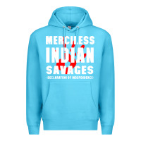 Ocean Blue merciless indian savages Premium Hoodie - artisFamous
