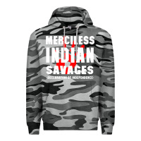 Slate Camo merciless indian savages Premium Hoodie - artisFamous