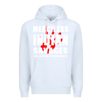 White merciless indian savages Premium Hoodie - artisFamous