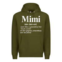 Army Green mimi Premium Hoodie - artisFamous