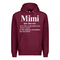Burgundy mimi Premium Hoodie - artisFamous
