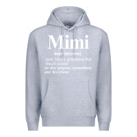 Heather Grey mimi Premium Hoodie - artisFamous