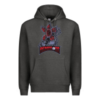 Charcoal Heather hawkins demodogs Premium Hoodie - artisFamous