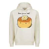 Oatmeal Heather i'm on a roll! Premium Hoodie - artisFamous