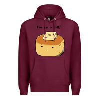 Burgundy i'm on a roll! Premium Hoodie - artisFamous