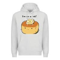 Dove Grey i'm on a roll! Premium Hoodie - artisFamous