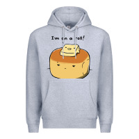 Heather Grey i'm on a roll! Premium Hoodie - artisFamous