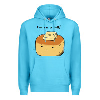 Ocean Blue i'm on a roll! Premium Hoodie - artisFamous