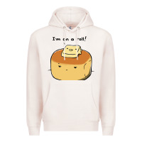 Pale Pink i'm on a roll! Premium Hoodie - artisFamous