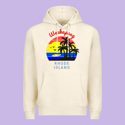 Weekapaug, Rhode Island Sunset Premium Hoodie Designed By Artisfamous