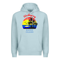Blue Mist weekapaug, rhode island sunset Premium Hoodie - artisFamous