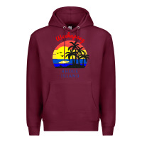 Burgundy weekapaug, rhode island sunset Premium Hoodie - artisFamous