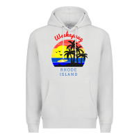 Dove Grey weekapaug, rhode island sunset Premium Hoodie - artisFamous