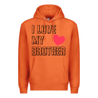 Carrot i love my brother, brothers day , brother sister  love Premium Hoodie - artisFamous