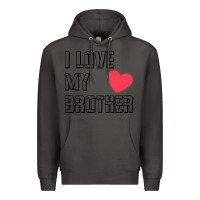 Smoke i love my brother, brothers day , brother sister  love Premium Hoodie - artisFamous