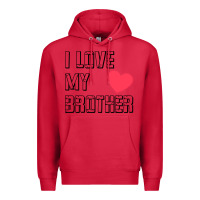 Cardinal i love my brother, brothers day , brother sister  love Premium Hoodie - artisFamous