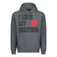 Rock i love my brother, brothers day , brother sister  love Premium Hoodie - artisFamous
