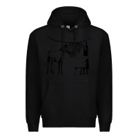 Black Banksy Zebra Premium Hoodie - artisFamous