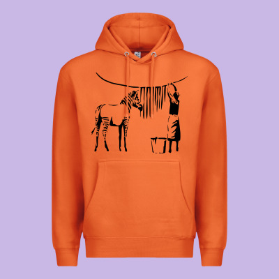 Banksy Zebra Premium Hoodie Designed By Artisfamous
