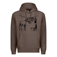 Coffee Banksy Zebra Premium Hoodie - artisFamous