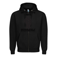 Black introverts unite seperately in your own homes Zipper Hoodie - Bettercallsaul