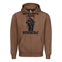Chestnut introverts unite seperately in your own homes Zipper Hoodie - Bettercallsaul