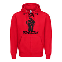 Red introverts unite seperately in your own homes Zipper Hoodie - Bettercallsaul