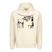 Sandshell Banksy Zebra Premium Hoodie - artisFamous