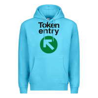 Ocean Blue token entry Premium Hoodie - artisFamous