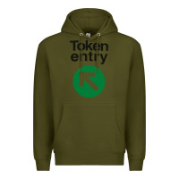 Army Green token entry Premium Hoodie - artisFamous