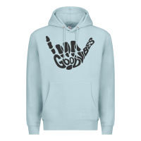 Blue Mist goodvibes shaka Premium Hoodie - artisFamous