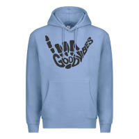 Colony Blue goodvibes shaka Premium Hoodie - artisFamous