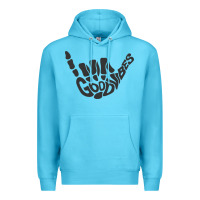 Ocean Blue goodvibes shaka Premium Hoodie - artisFamous