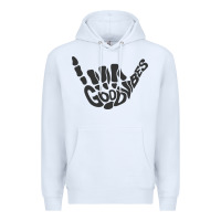 White goodvibes shaka Premium Hoodie - artisFamous