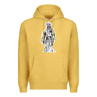 Antique Gold santa muerte blanca Premium Hoodie - artisFamous
