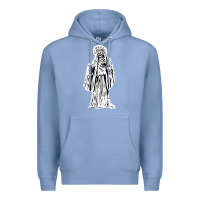 Colony Blue santa muerte blanca Premium Hoodie - artisFamous