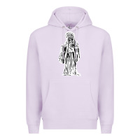 Lilac santa muerte blanca Premium Hoodie - artisFamous