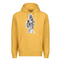 Mustard santa muerte blanca Premium Hoodie - artisFamous