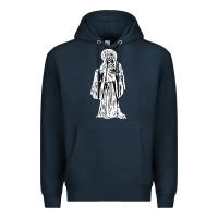 Navy santa muerte blanca Premium Hoodie - artisFamous