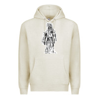 Oatmeal Heather santa muerte blanca Premium Hoodie - artisFamous