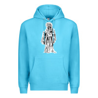 Ocean Blue santa muerte blanca Premium Hoodie - artisFamous