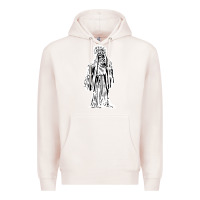 Pale Pink santa muerte blanca Premium Hoodie - artisFamous