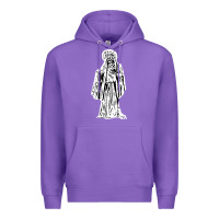 Purple santa muerte blanca Premium Hoodie - artisFamous