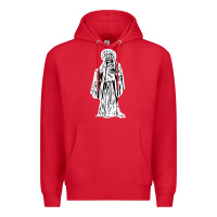 Red santa muerte blanca Premium Hoodie - artisFamous